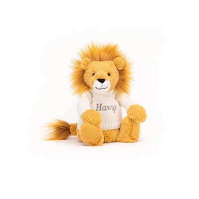 Jellycat Bashful Lion with Cream Jumper Australia | 528947UJK